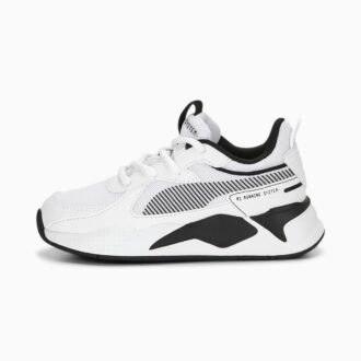 Zapatillas RS-X en blanco y negro para niños pequeños
