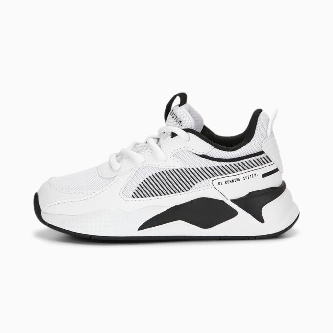 Zapatillas RS-X en blanco y negro para niños pequeños Zapatillas RS-X en blanco y negro para niños pequeños