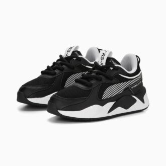 Zapatillas RS-X en blanco y negro para niños pequeños