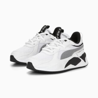 Zapatillas RS-X en blanco y negro para niños pequeños