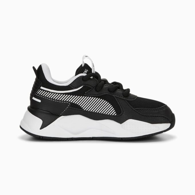 Zapatillas RS-X en blanco y negro para niños pequeños Zapatillas RS-X en blanco y negro para niños pequeños