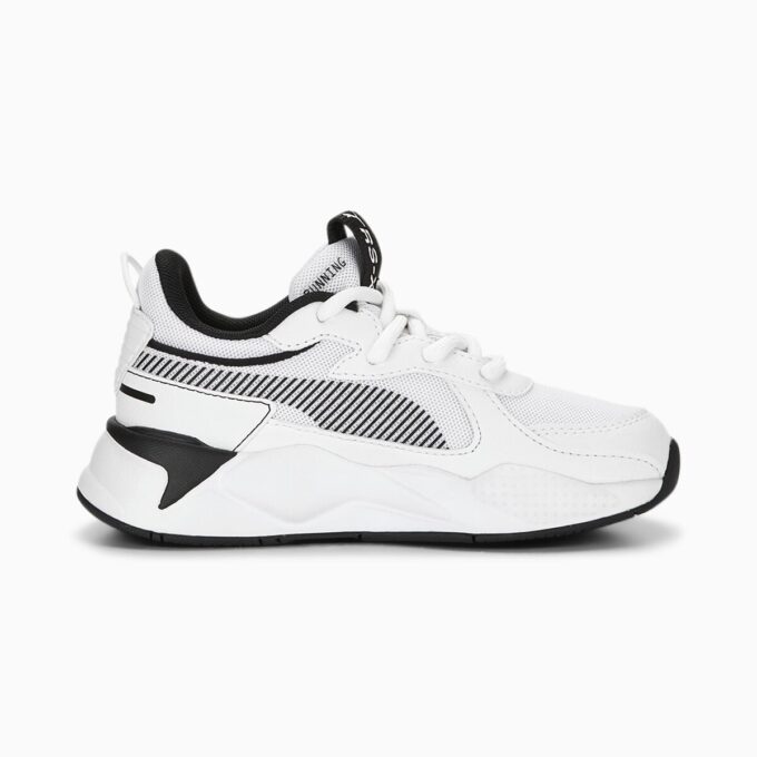 Zapatillas RS-X en blanco y negro para niños pequeños Zapatillas RS-X en blanco y negro para niños pequeños