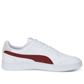 Zapatillas Shuffle “Blanco Burdeos”