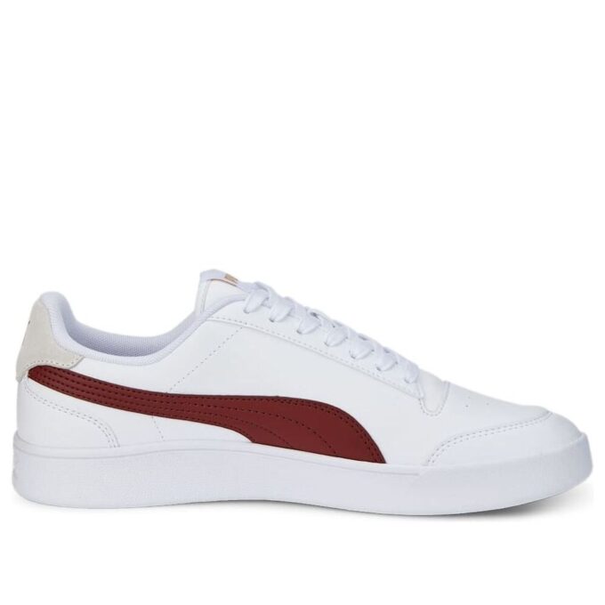 Zapatillas Shuffle “Blanco Burdeos”
