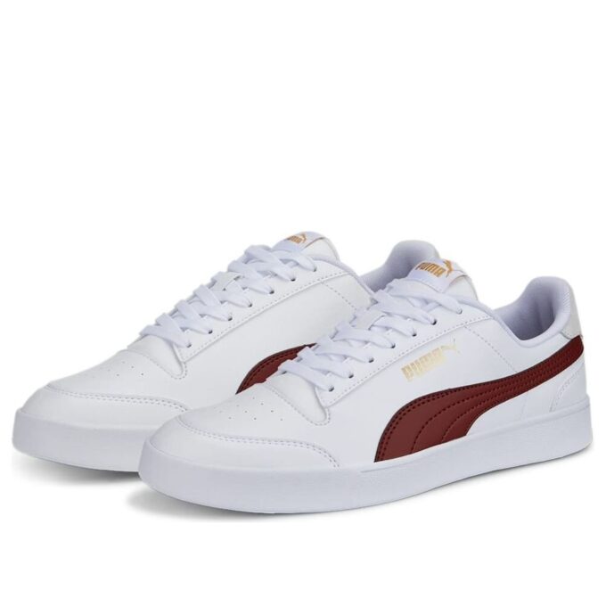 Zapatillas Shuffle “Blanco Burdeos”