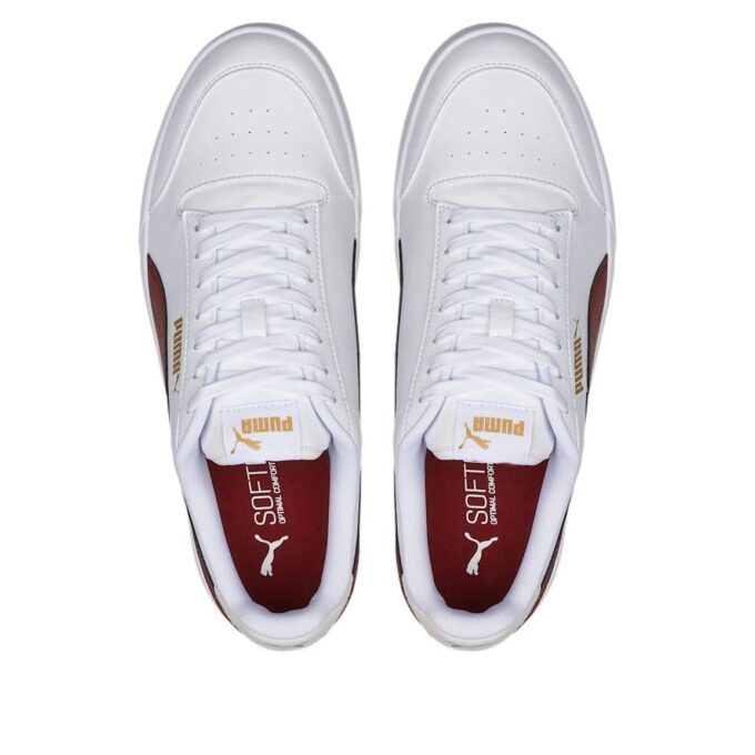 Zapatillas Shuffle “Blanco Burdeos”