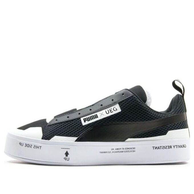 Zapatillas sin cordones UEG x Court Play “Gravity Resistance – Negras”