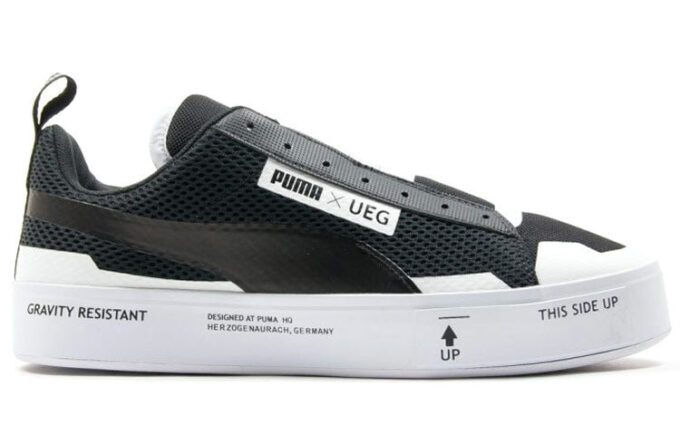 Zapatillas sin cordones UEG x Court Play “Gravity Resistance – Negras”