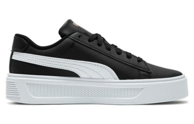 Zapatillas Smash Platform v3 para mujer, color negro y blanco