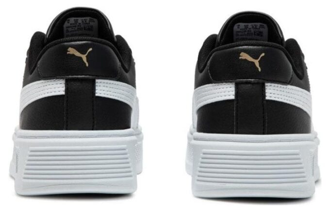 Zapatillas Smash Platform v3 para mujer, color negro y blanco