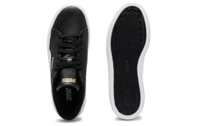 Zapatillas Smash Platform v3 para mujer, color negro y blanco