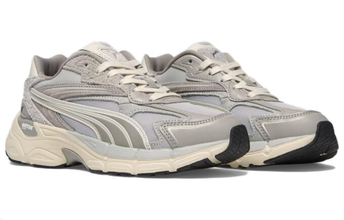 Zapatillas Teveris Nitro Tonal para mujer, color gris ceniza y plateado