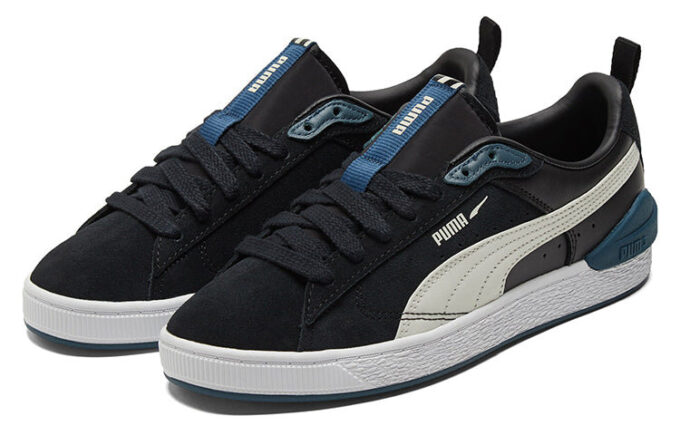 Zapatillas unisex de ante con bloques negras
