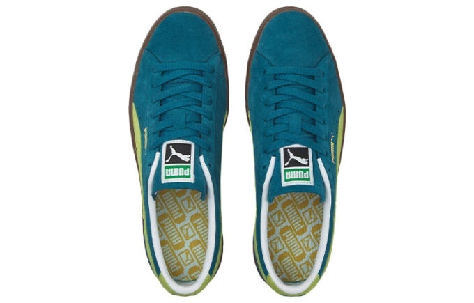 Zapatillas unisex de ante vintage azul/verde