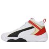 Zapatillas unisex Rebound Future Evo Mid-Top negras, blancas y rojas