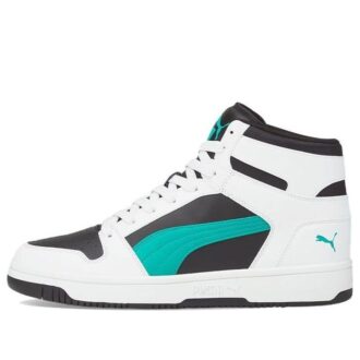 Zapatillas unisex Rebound LayUp Mid-Top negras, blancas y verdes