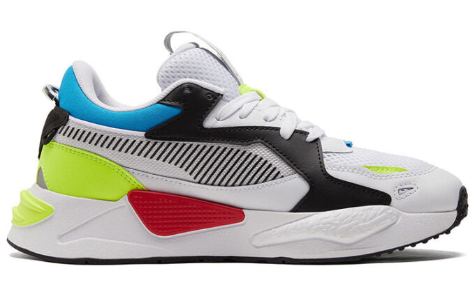 Zapatillas unisex Rs-Z Core blancas, negras y amarillas