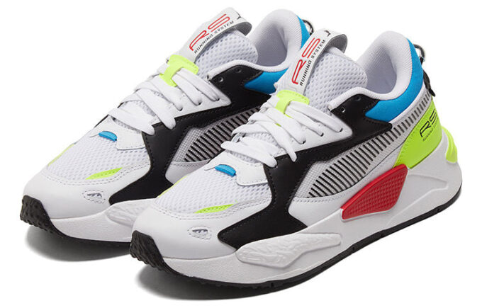 Zapatillas unisex Rs-Z Core blancas, negras y amarillas
