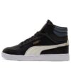 Zapatillas unisex Shuffle Mid-Top negras y blancas