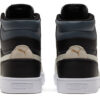Zapatillas unisex Shuffle Mid-Top negras y blancas