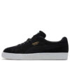Zapatos casuales bajos de gamuza negros y dorados