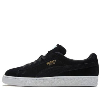 Zapatos casuales bajos de gamuza negros y dorados