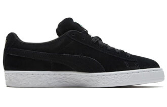 Zapatos casuales bajos de gamuza negros y dorados