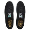Zapatos casuales bajos de gamuza negros y dorados