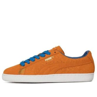 Zapatos casuales clásicos de gamuza NYC naranja/azul