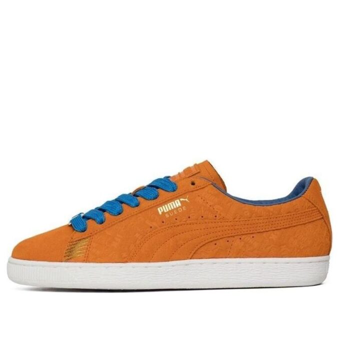 Zapatos casuales clásicos de gamuza NYC naranja/azul