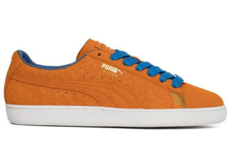 Zapatos casuales clásicos de gamuza NYC naranja/azul