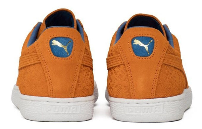 Zapatos casuales clásicos de gamuza NYC naranja/azul