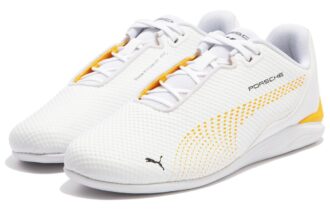Zapatos de conducción Porsche Legacy Drift Cat Decima “Blanco y amarillo”
