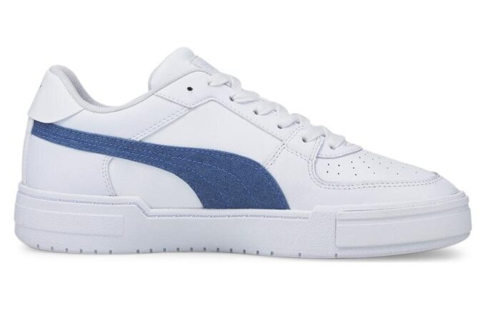 Zapatos de skate casuales Ca Pro Denim unisex blancos y azules