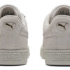 Zapatos de skate casuales de ante con relieve monocromático unisex en gris