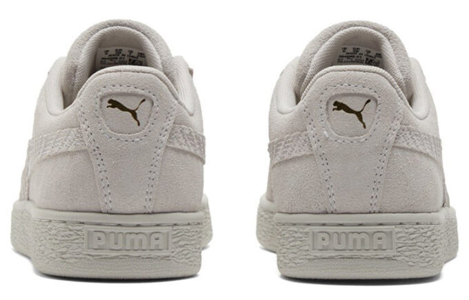 Zapatos de skate casuales de ante con relieve monocromático unisex en gris