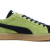 Zapatos de skate casuales de ante vintage Mij Jasmine Green, negros y marrones