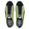 Zapatos de skate casuales de ante vintage Mij Jasmine Green, negros y marrones