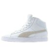 Zapatos de skate casuales de caña media, cómodos, cálidos y con forro de piel, unisex, blancos, con forro polar