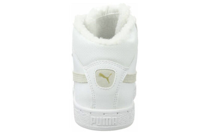 Zapatos de skate casuales de caña media, cómodos, cálidos y con forro de piel, unisex, blancos, con forro polar