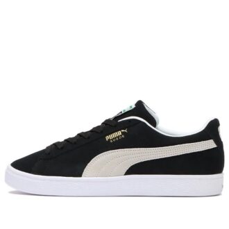 Zapatos de skate casuales de gamuza unisex, negros y blancos