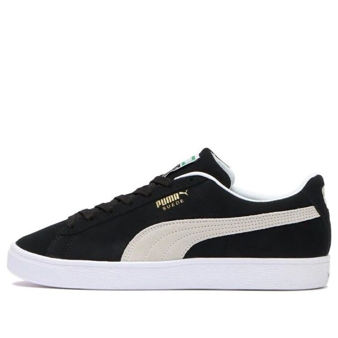 Zapatos de skate casuales de gamuza unisex, negros y blancos