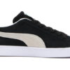 Zapatos de skate casuales de gamuza unisex, negros y blancos