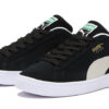 Zapatos de skate casuales de gamuza unisex, negros y blancos