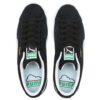 Zapatos de skate casuales de gamuza unisex, negros y blancos