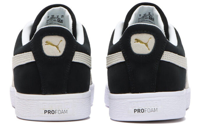 Zapatos de skate casuales de gamuza unisex, negros y blancos