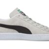 Zapatos de skate casuales retro de ante Croc unisex, grises y blancos