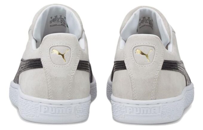 Zapatos de skate casuales retro de ante Croc unisex, grises y blancos