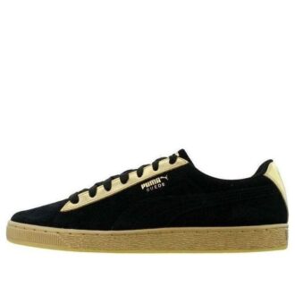 Zapatos de tabla clásicos de ante metalizados para el tiempo libre, negros y dorados