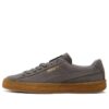 Zapatos de tabla de ocio de ante y crepé gris